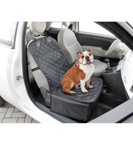 Seggiolino e coprisedile auto per animali fissaggio al poggiatesta 40x40x25