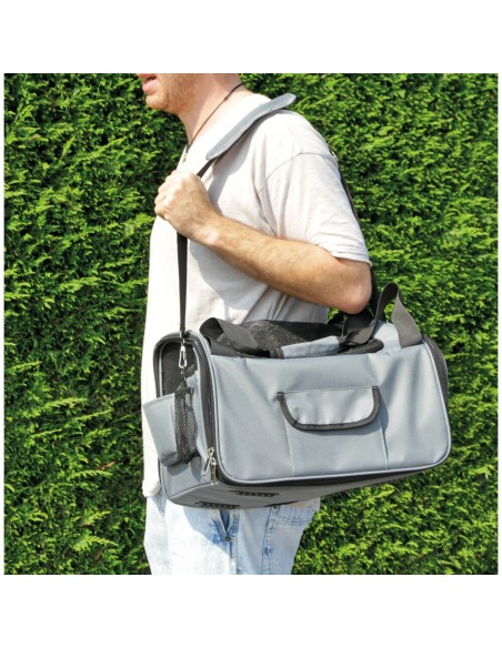 Seggiolino e trasportino auto per animali fissaggio a cintura 40x38x28cm