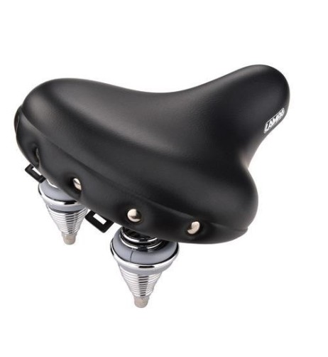 Sella bicicletta city relax doppia molla S7 280x245mm nero