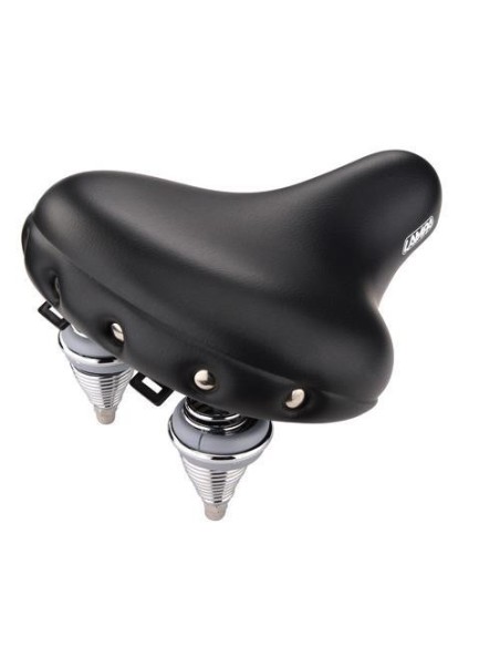 Sella bicicletta city relax doppia molla S7 280x245mm nero
