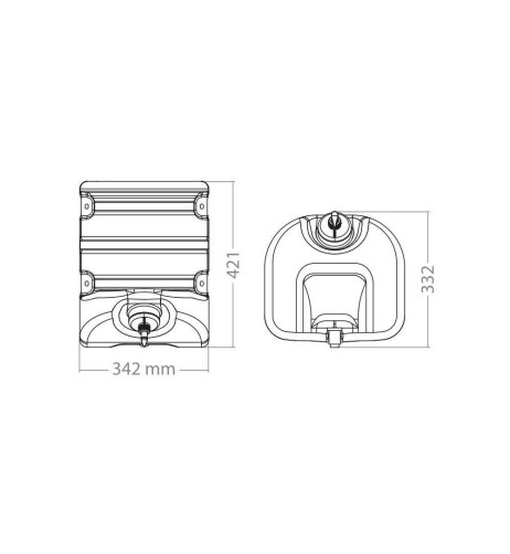 Serbatoio acqua 30L in polietilene con rubinetto e dispenser porta sapone