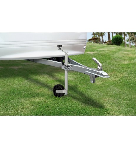 Servotimone per rimorchi e roulotte ruota 160mm estensione 475 720mm