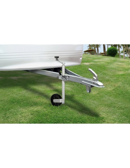 Servotimone per rimorchi e roulotte ruota 160mm estensione 475 720mm