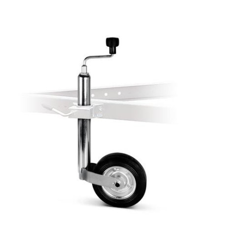 Servotimone per rimorchi e roulotte ruota 200mm estensione 490 750mm