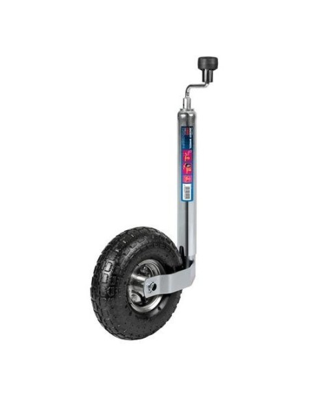 Servotimone per rimorchi e roulotte ruota 260mm estensione 490 750mm