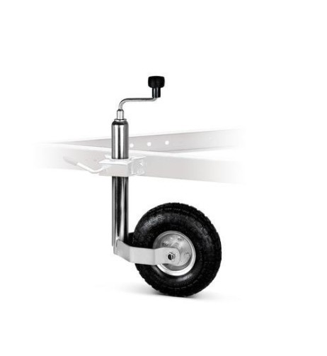 Servotimone per rimorchi e roulotte ruota 260mm estensione 490 750mm