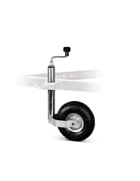 Servotimone per rimorchi e roulotte ruota 260mm estensione 490 750mm