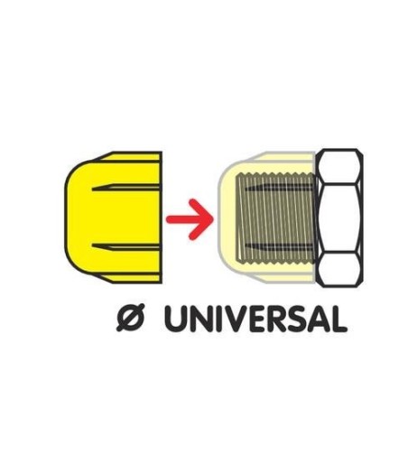 Set 10 copri colonnette mozzi ruota universali per camion