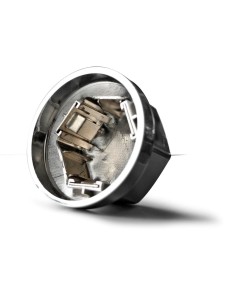 Set 10 copribulloni camion cromati in ABS diametro 32 33mm 2