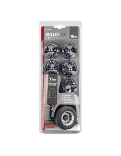 Set 10 copribulloni camion cromati in ABS diametro 33mm 97657 2