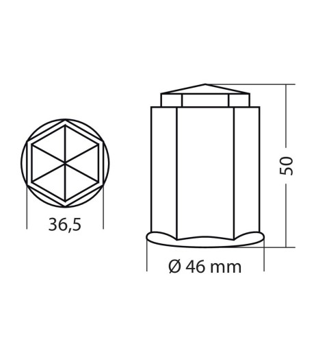 Set 10 copribulloni ruota camion in ABS Cromo diametro 32mm