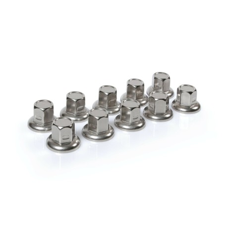 Set 10 copribulloni ruota camion in Acciaio Inox diametro 32mm