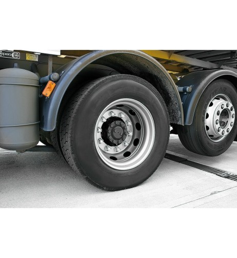 Set 10 copribulloni ruota camion in Acciaio Inox lucidato diametro 32mm