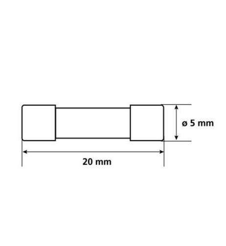 Set 10 micro fusibili in vetro assortiti 12 32V 1 6 3A