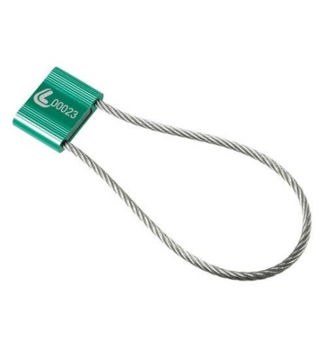 Set 10 Sigilli ad alta sicurezza testa alluminio galvanizzato cavo in accia