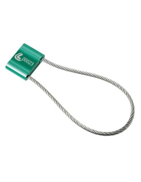 Set 10 Sigilli ad alta sicurezza testa alluminio galvanizzato cavo in accia