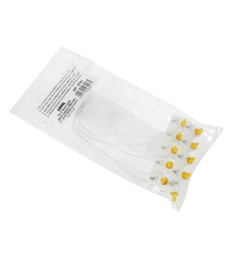 Set 10 Sigilli di sicurezza cavo in acciaio inox con guaina in pvc