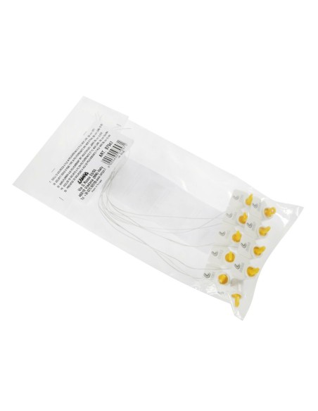 Set 10 Sigilli di sicurezza cavo in acciaio inox con guaina in pvc