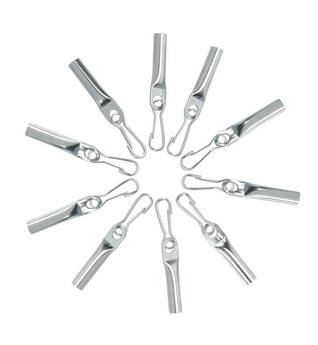 Set 10 terminali di chiusura con moschettone per corde 8mm