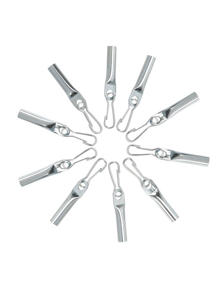 Set 10 terminali di chiusura con moschettone per corde 8mm