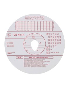 Set 100pz dischi tachigrafo omologati 125km h