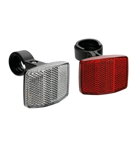 Set 2 catarifrangenti grandangolari anteriore posteriore bicicletta