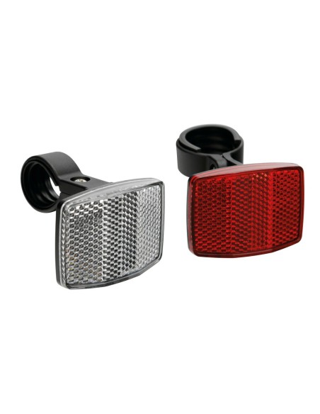 Set 2 catarifrangenti grandangolari anteriore posteriore bicicletta