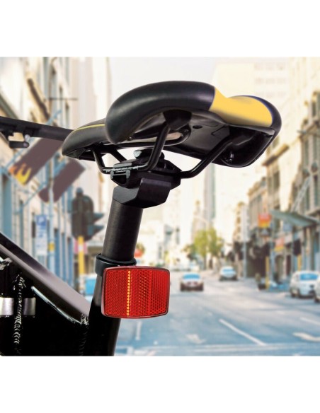 Set 2 catarifrangenti grandangolari anteriore posteriore bicicletta
