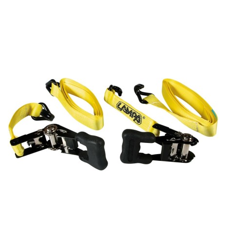 Set 2 nastri tensori per trasporto carico con cricchetto 5 metri 4000kg