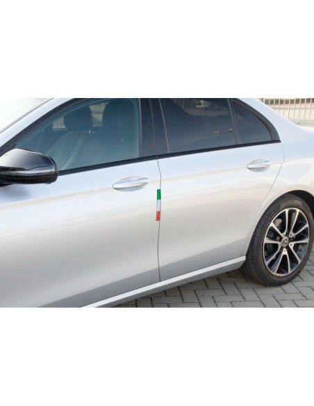 Set 2 protezioni carrozzeria in resina epossidica bandiera Italia