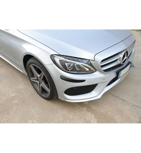 Set 2 protezioni carrozzeria in resina epossidica Nero