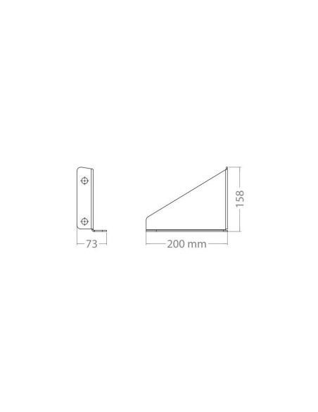 Set 2 staffe di fissaggio per serbatoio acqua 18L