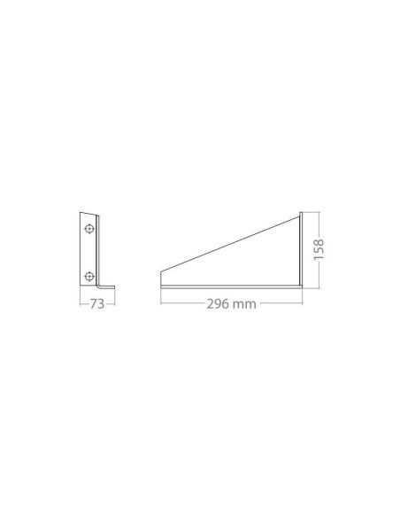 Set 2 staffe di fissaggio per serbatoio acqua 30L