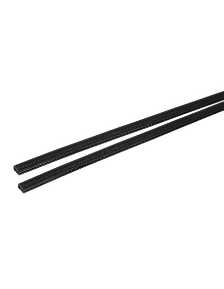 Set 2 strisce salvaporta corazzate ad incastro 2 x 650mm nero