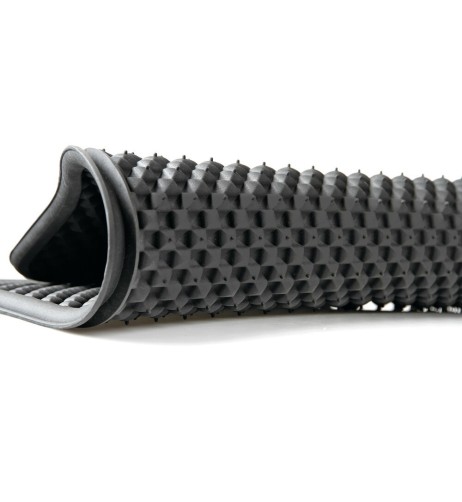 Set 2 tappetini Montecarlo universali gomma ecologica colore nero