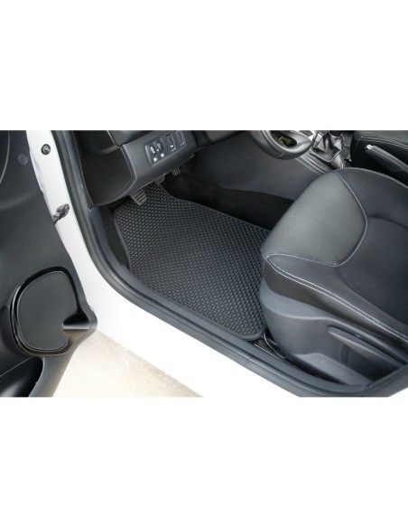 Set 2 tappetini Montecarlo universali gomma ecologica colore nero