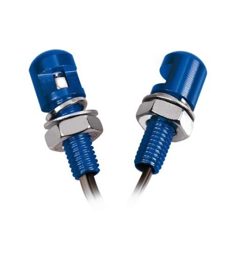 Set 2 viti 8x20mm colore blu con led 12V luce blu moto scooter