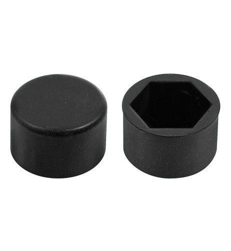 Set 20 Copribulloni in silicone cerchi in lega colore NERO 17mm