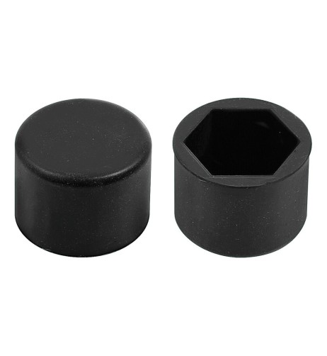 Set 20 Copribulloni in silicone cerchi in lega colore NERO 19mm