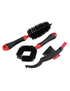 Set 3 spazzole per pulizia moto e ciclo