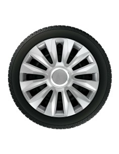 Set 4 copricerchi in ABS mod Avalone colore grigio cerchi diametro 15  2