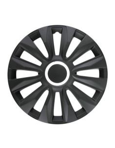Set 4 copricerchi in ABS mod Avalone colore Nero cerchi diametro 14 