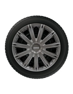Set 4 copricerchi in ABS mod Nero colore Dark cerchi diametro 13  2