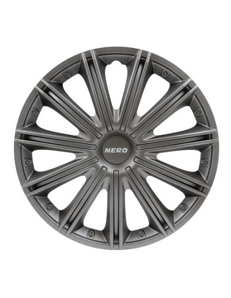 Set 4 copricerchi in ABS mod Nero colore Dark cerchi diametro 14 
