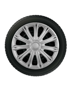 Set 4 copricerchi in ABS mod Nero colore grigio cerchi diametro 13  2