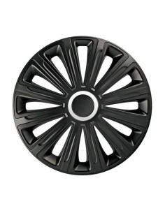 Set 4 copricerchi universali 13 ABS verniciatura doppio strato Trend Nero