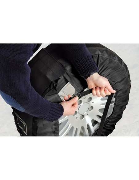 Set 4 Copriruota trasporto ruote auto da 13 a 19 pollici