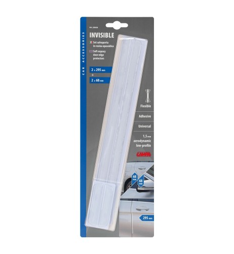 Set 4 protezioni carrozzeria in resina epossidica Trasparente