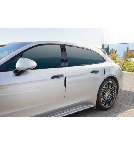 Set 4 salvaporta adesivi Slim Carbon Look