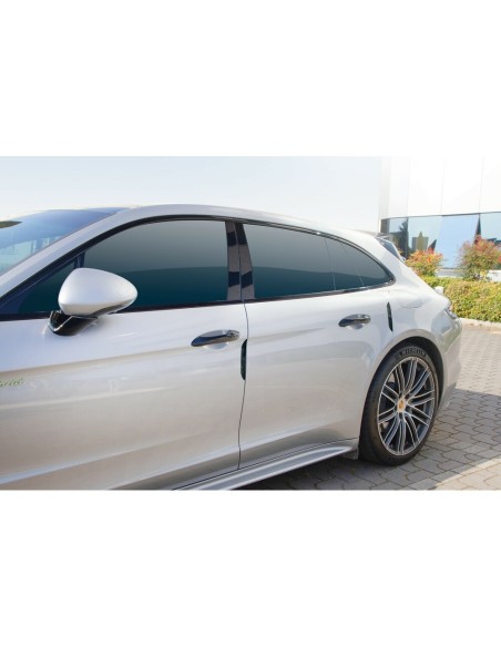 Set 4 salvaporta adesivi Slim Carbon Look